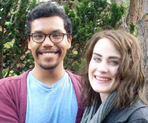 Esau Mora and Aleah Zimmer